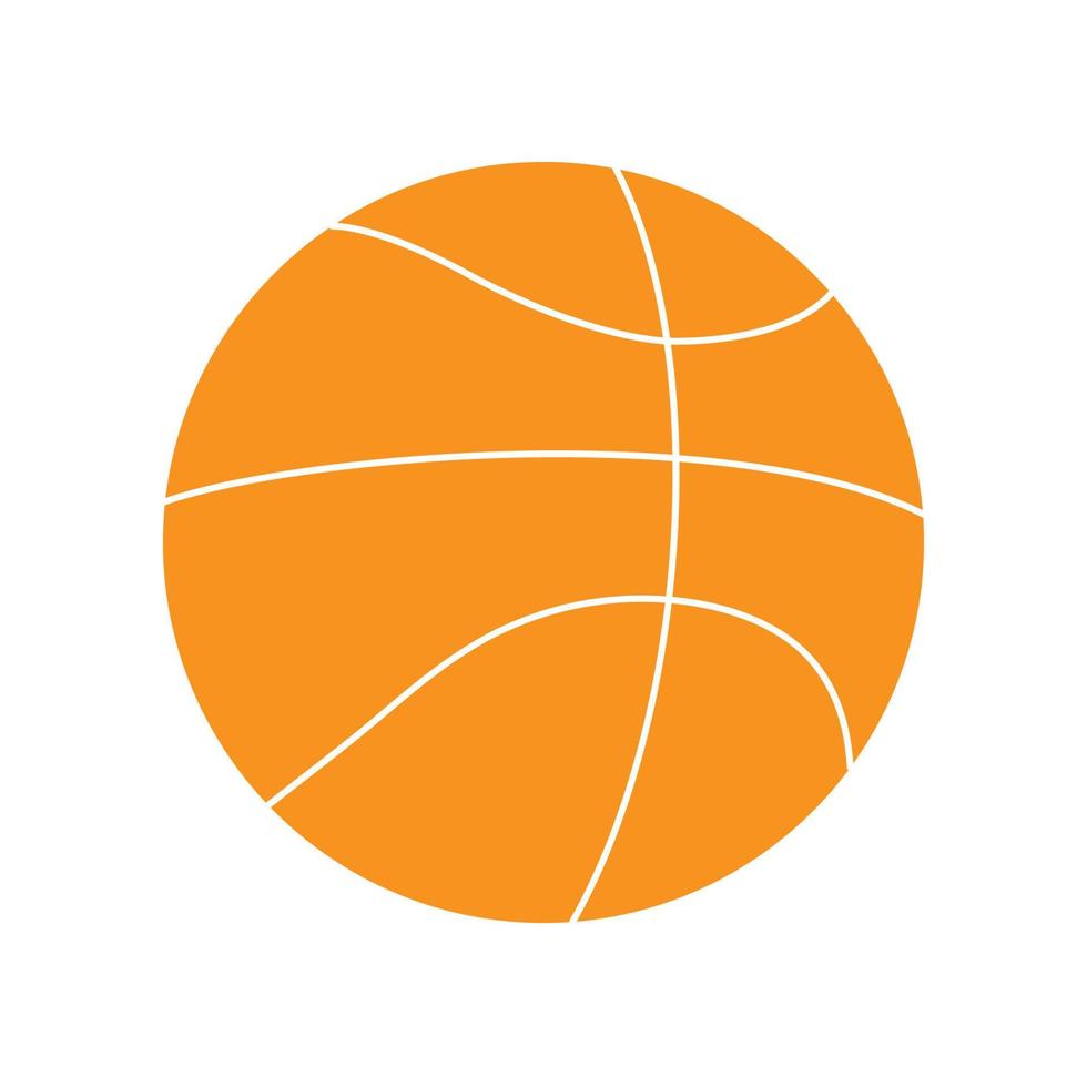 basketbal bal. tekening stijl icoon. vector