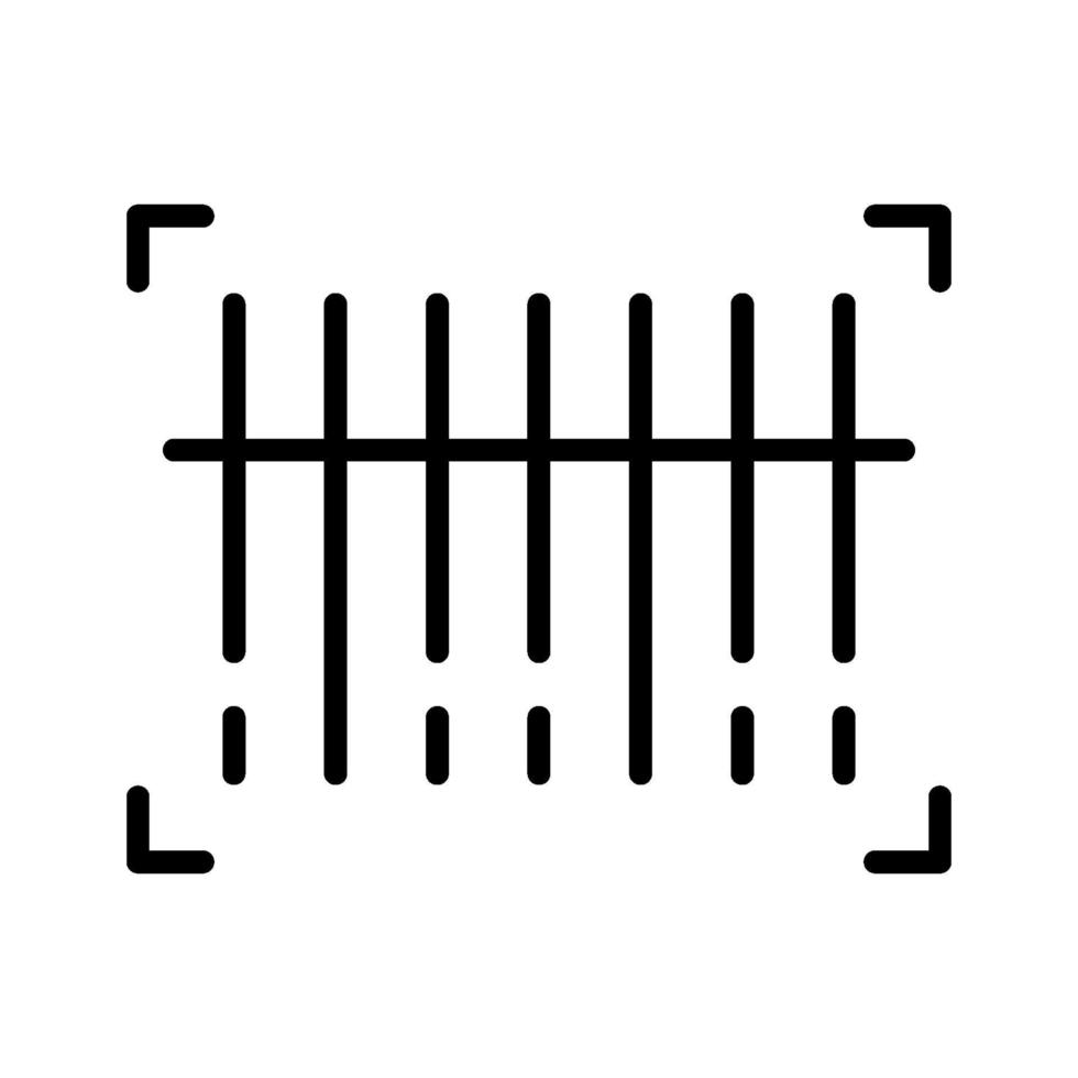 streepjescode scan pictogram vector