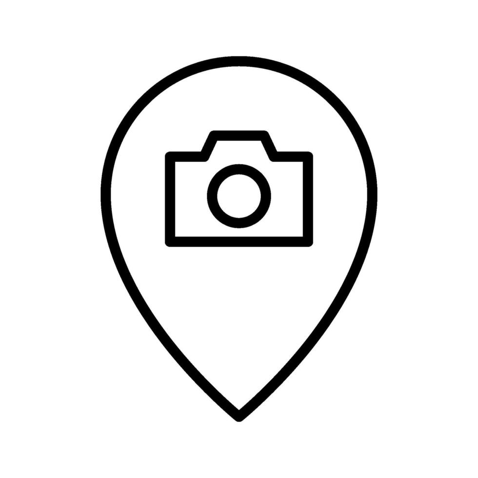 fotograaf locatiepictogram vector