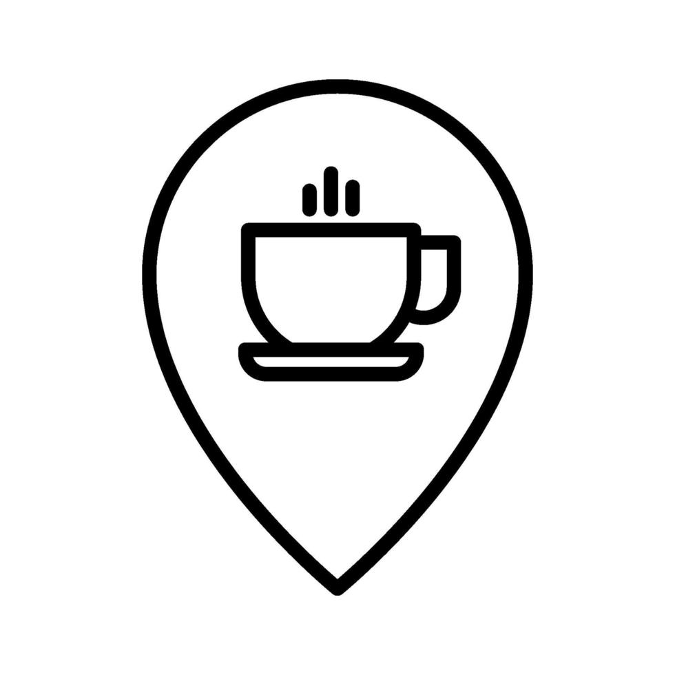 café locatiepictogram vector