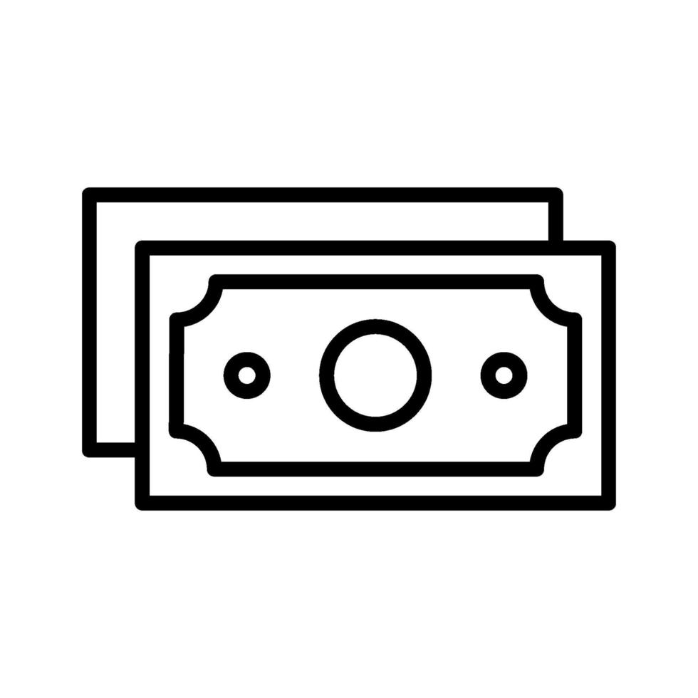 valuta notities pictogram vector