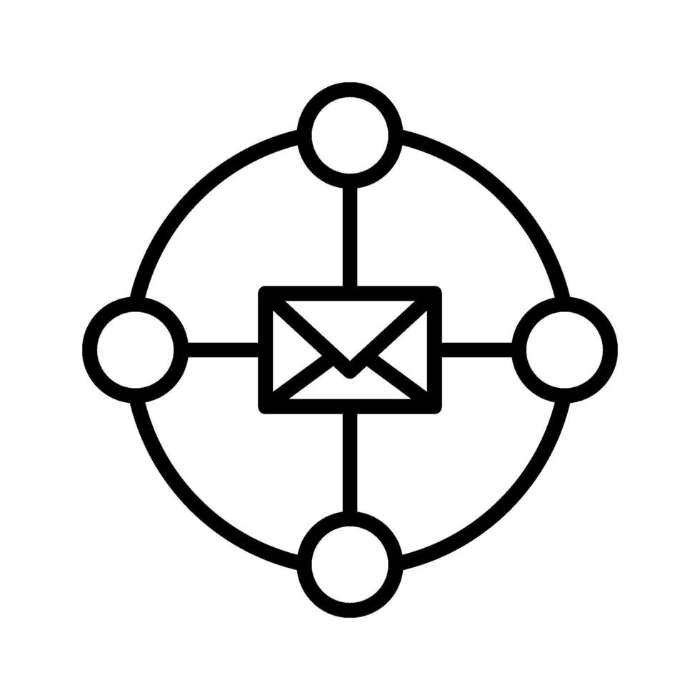 e-mailmarketing pictogram vector