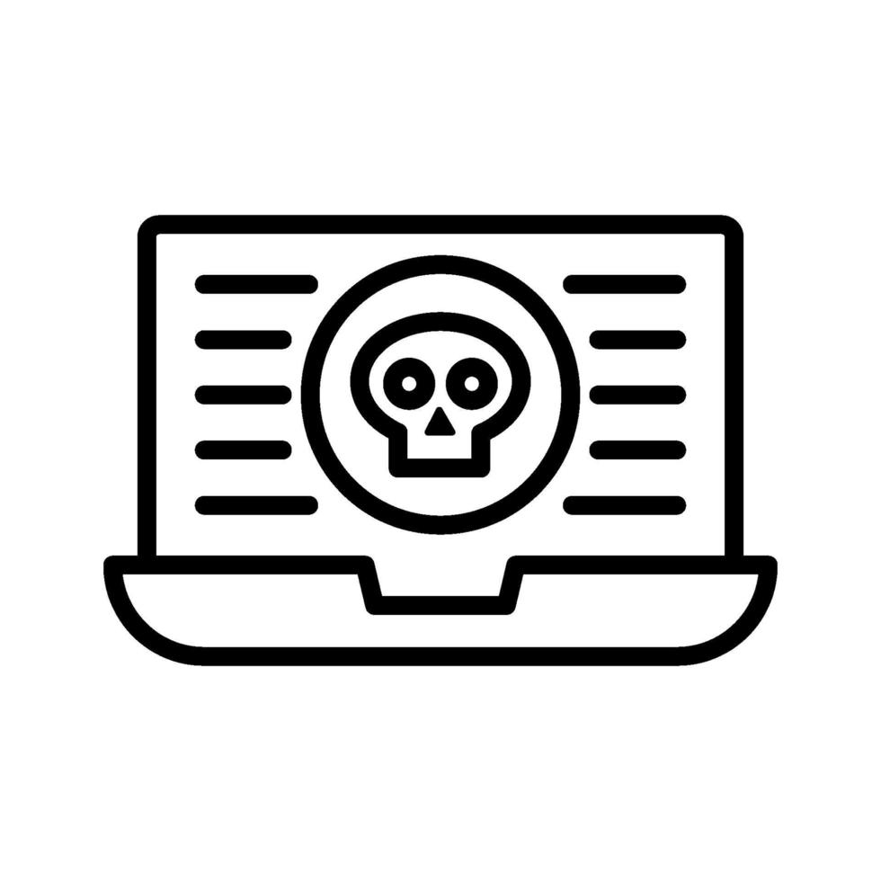 cyberaanval pictogram vector