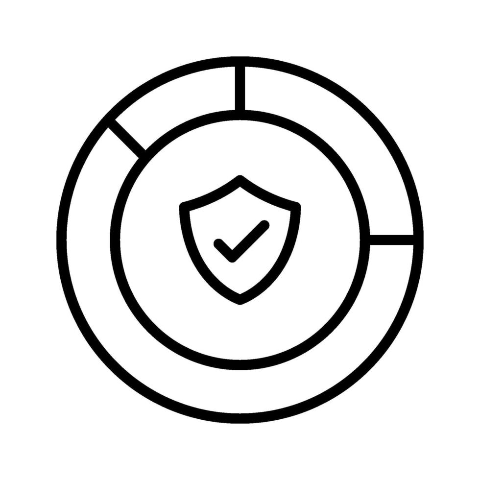 cirkeldiagram pictogram vector