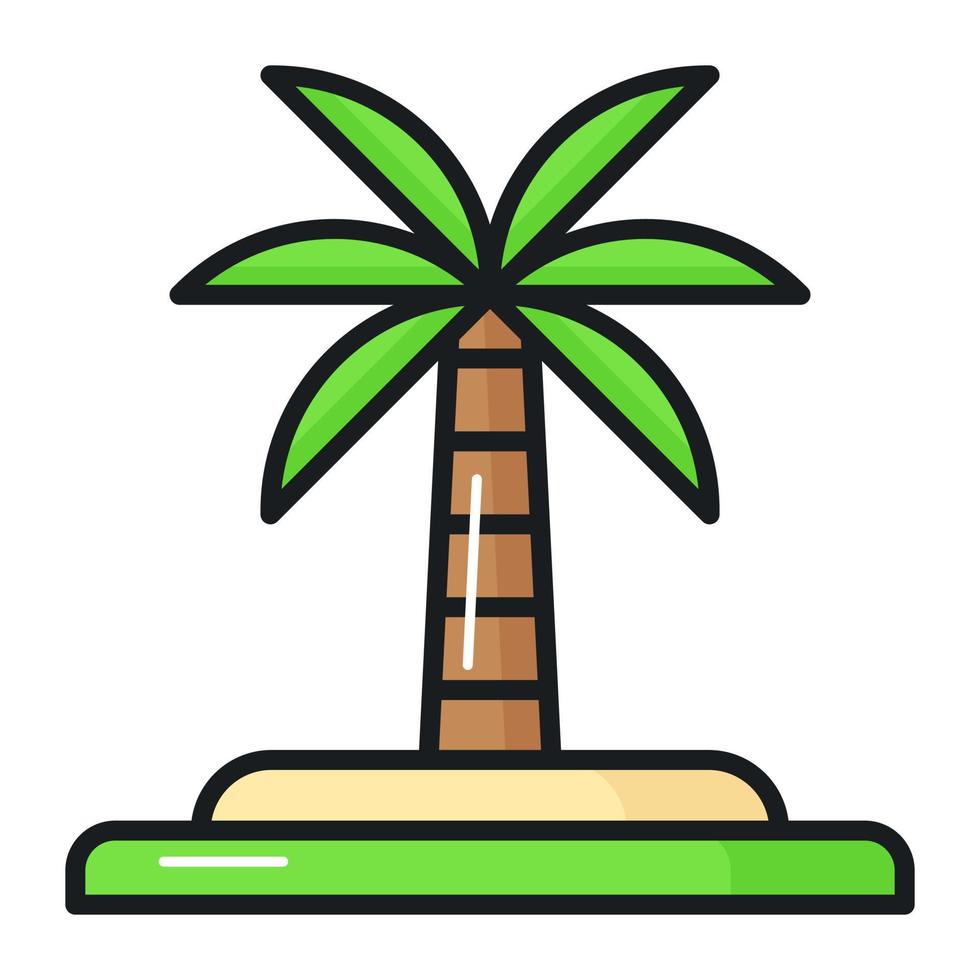 een verbazingwekkend vector ontwerp van palm boom in modern en modieus stijl