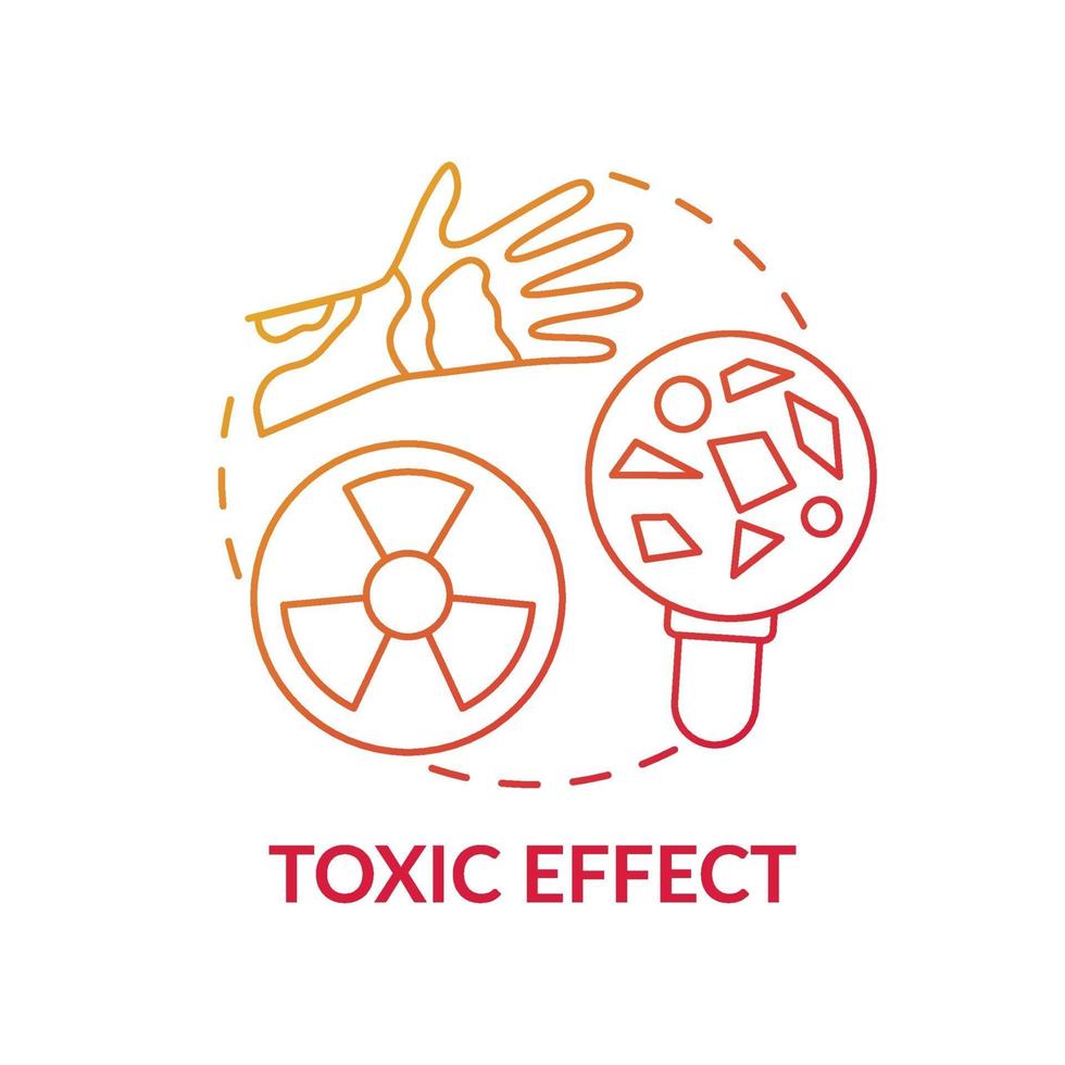 giftig effect concept pictogram vector