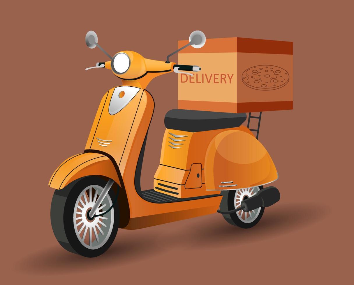 levering scooter vector illustratie