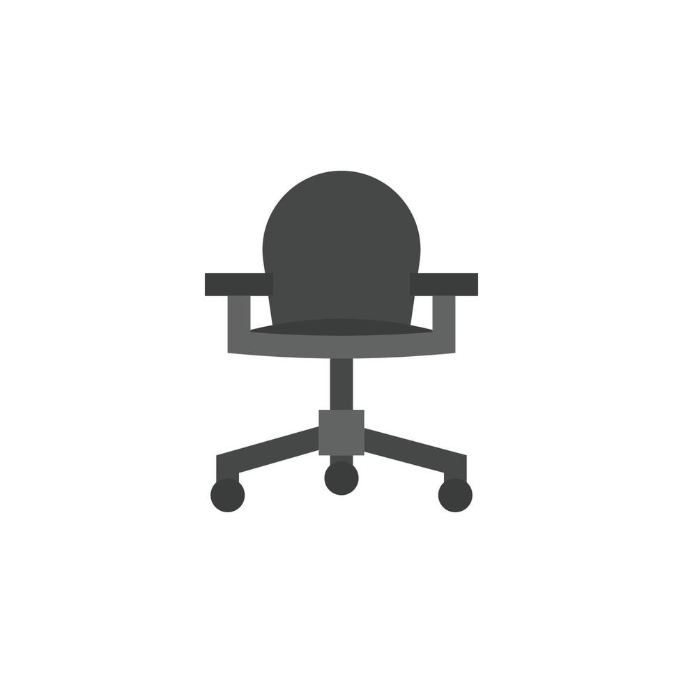 draaibaar stoel icoon voor meubilair of huishouden uitrusting bedrijf dat kan worden gebruikt Aan brochures, catalogi, web, patroon element, enz. vector