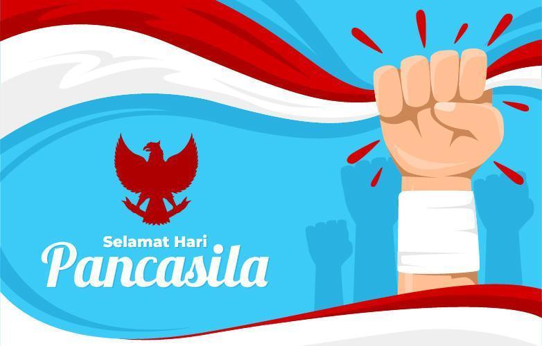 pancasila dag achtergrond vector