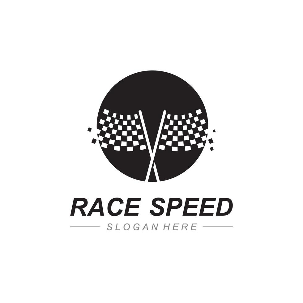 race vlag pictogram ontwerp vector