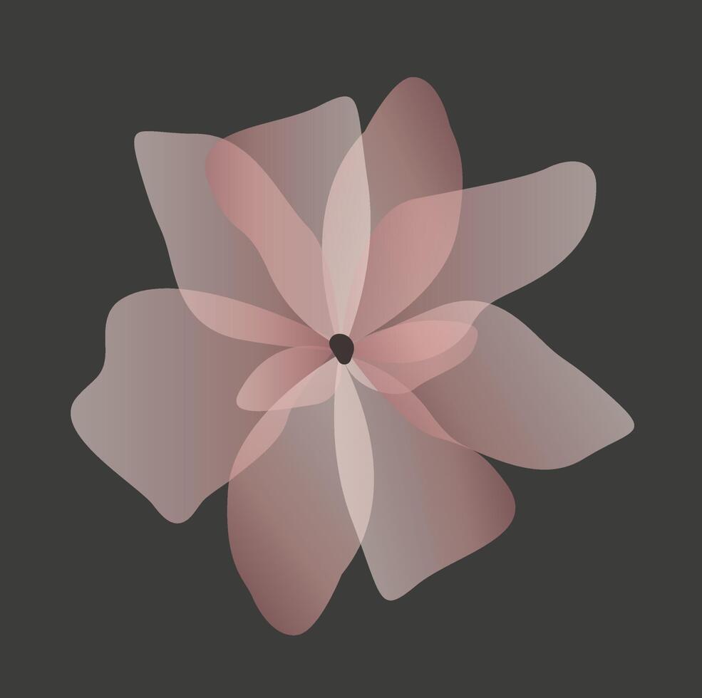 romantisch en delicaat bloemen in pastel tinten vector