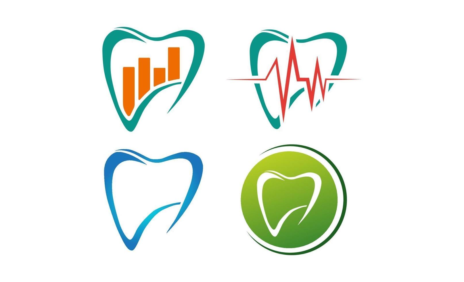 tandheelkundige tand gezondheid bedrijfslogo sjabloon vector illustratie pictogram element