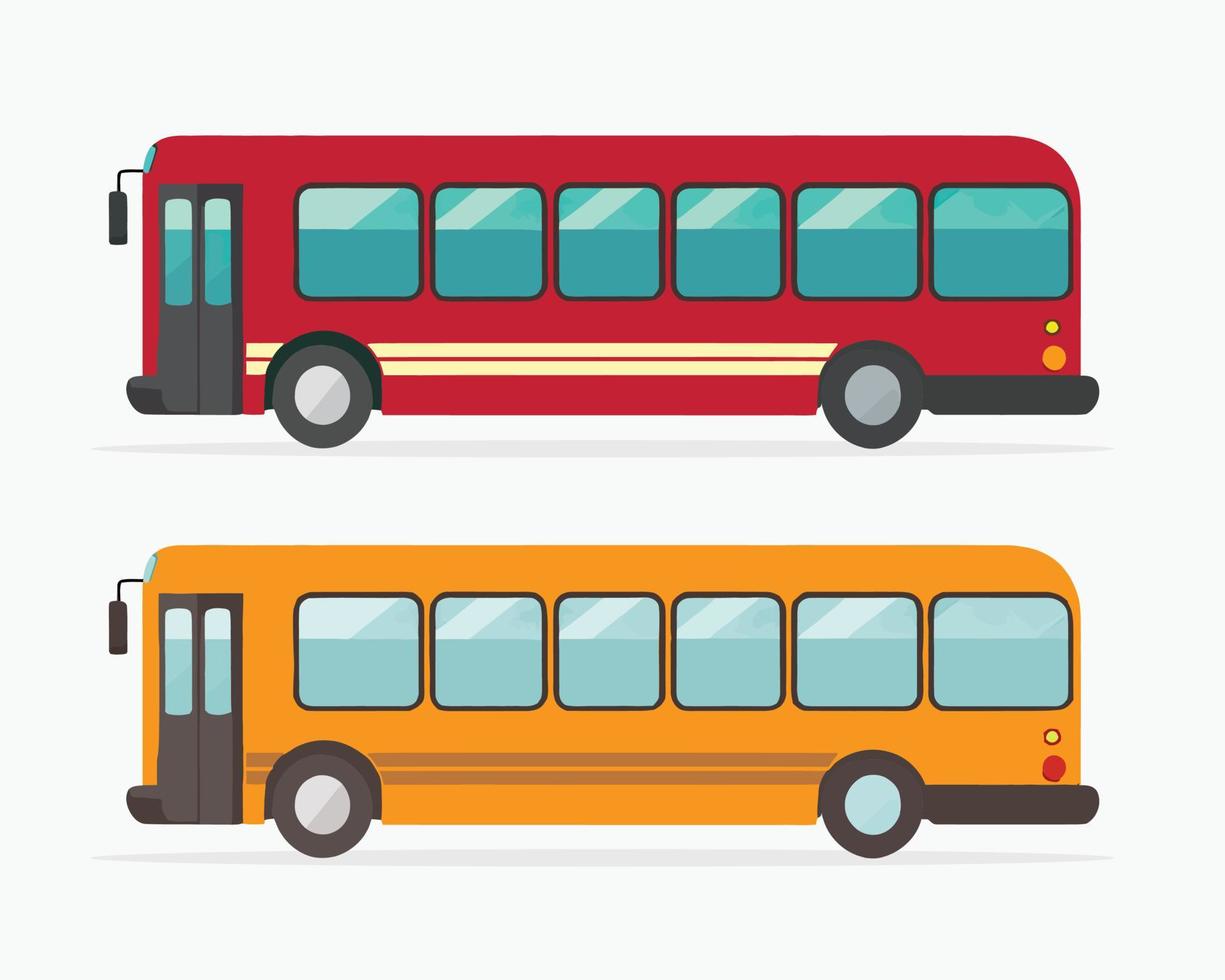 stad bus geïsoleerd Aan wit achtergrond. passagier stad vervoer bus. vector