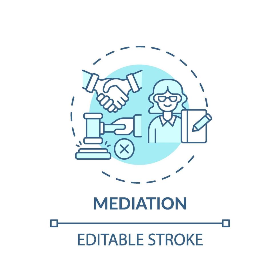 bemiddeling concept pictogram vector