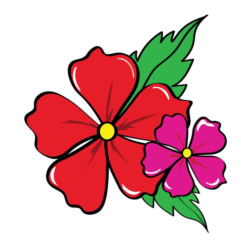 hand- tekening bloemen element reeks 01 vector