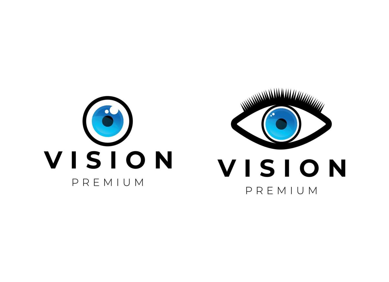 visie oog logo ontwerpsjabloon vector