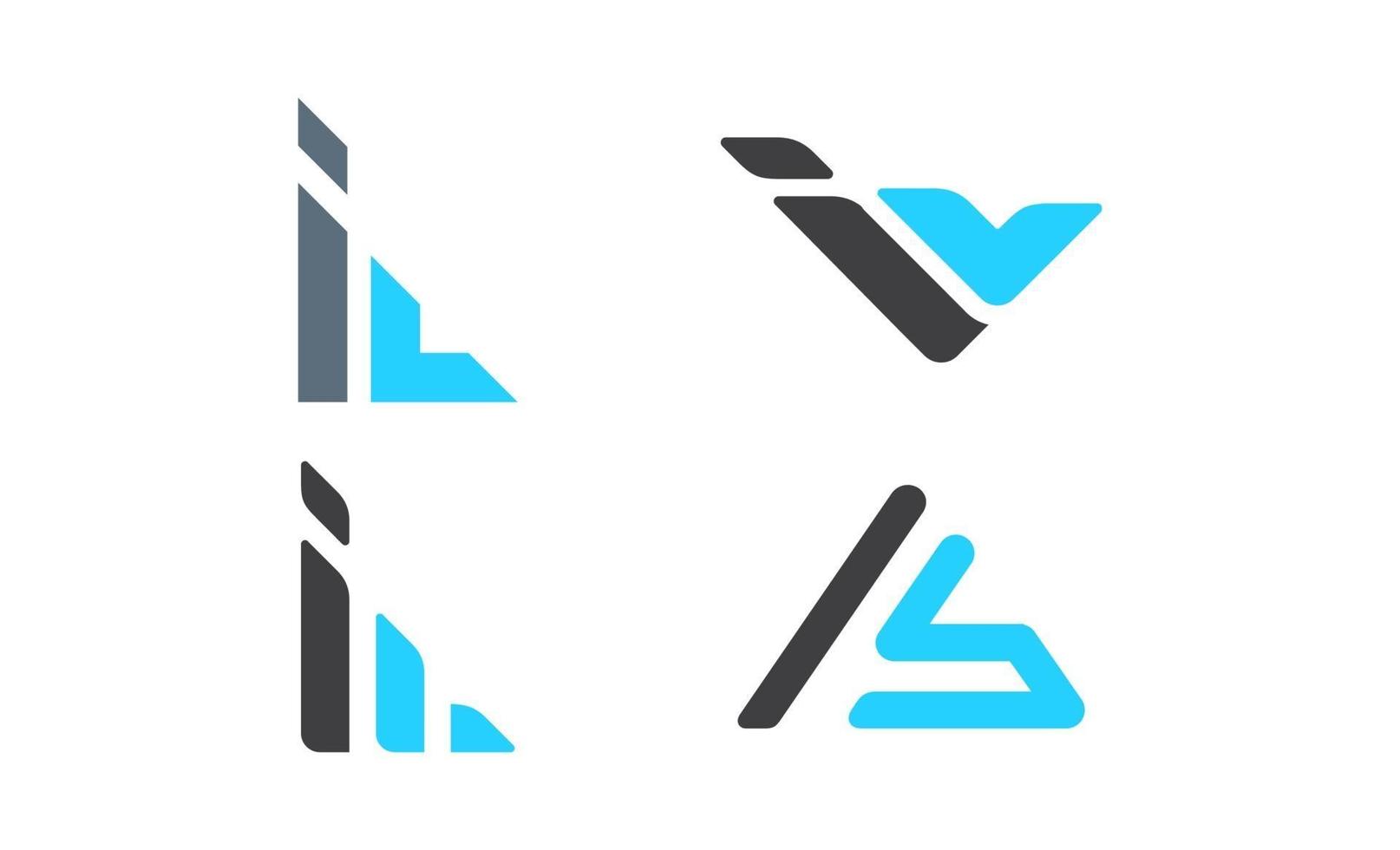 brief eerste il logo sjabloon vector ontwerp