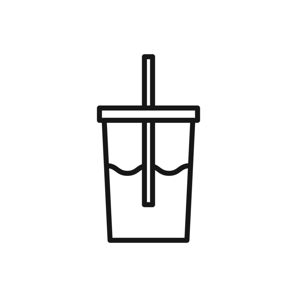 bewerkbare icoon van drank, vector illustratie geïsoleerd Aan wit achtergrond. gebruik makend van voor presentatie, website of mobiel app