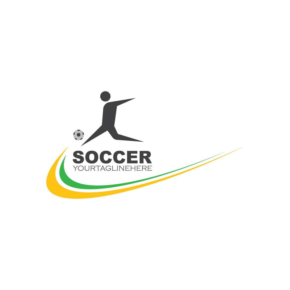 voetbal logo en icoon illustratie vector