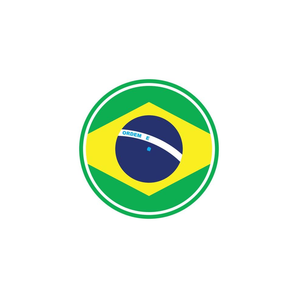 Brazilië vlag vector illustratie icoon