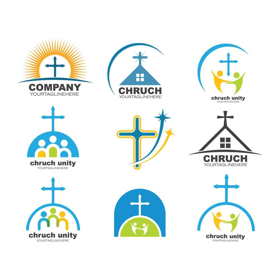 kerk icoon vector illustratie ontwerp