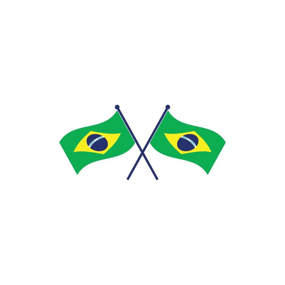 Brazilië vlag vector illustratie icoon