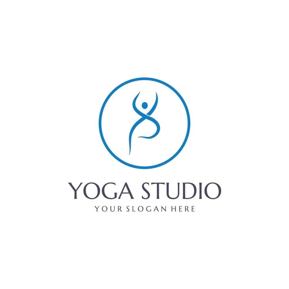 logo van yogastudio vector