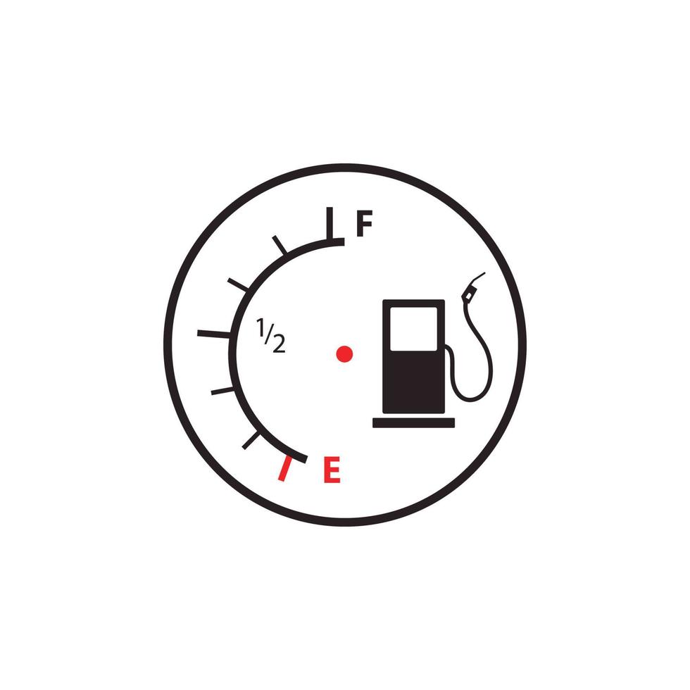 vector illustratie brandstof indicator logo sjabloon