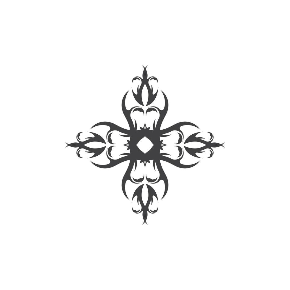 zwart tribal tatoeëren abstract symbool sjabloon vector