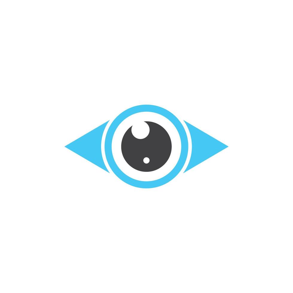optisch oog icoon logo vector sjabloon illustratie