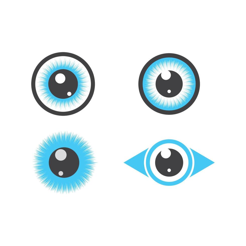 optisch oog icoon logo vector sjabloon illustratie