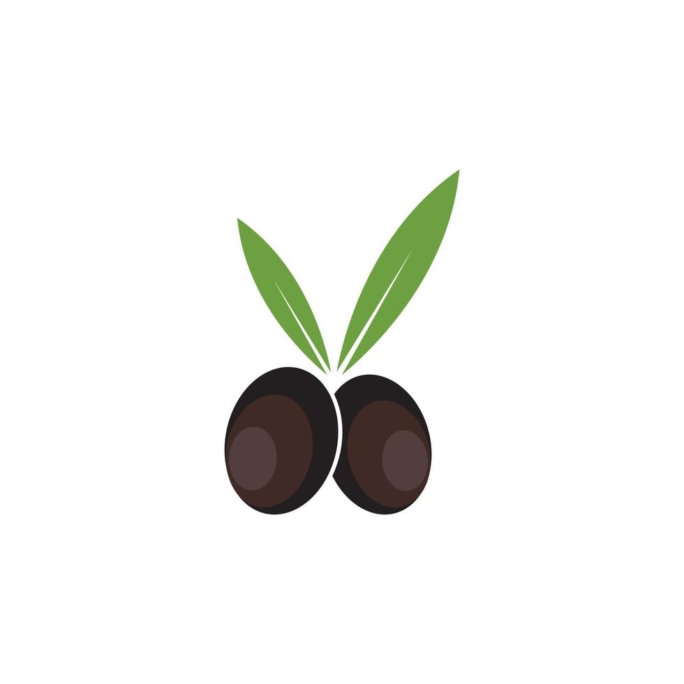 olijf- logo icoon vector illustratie