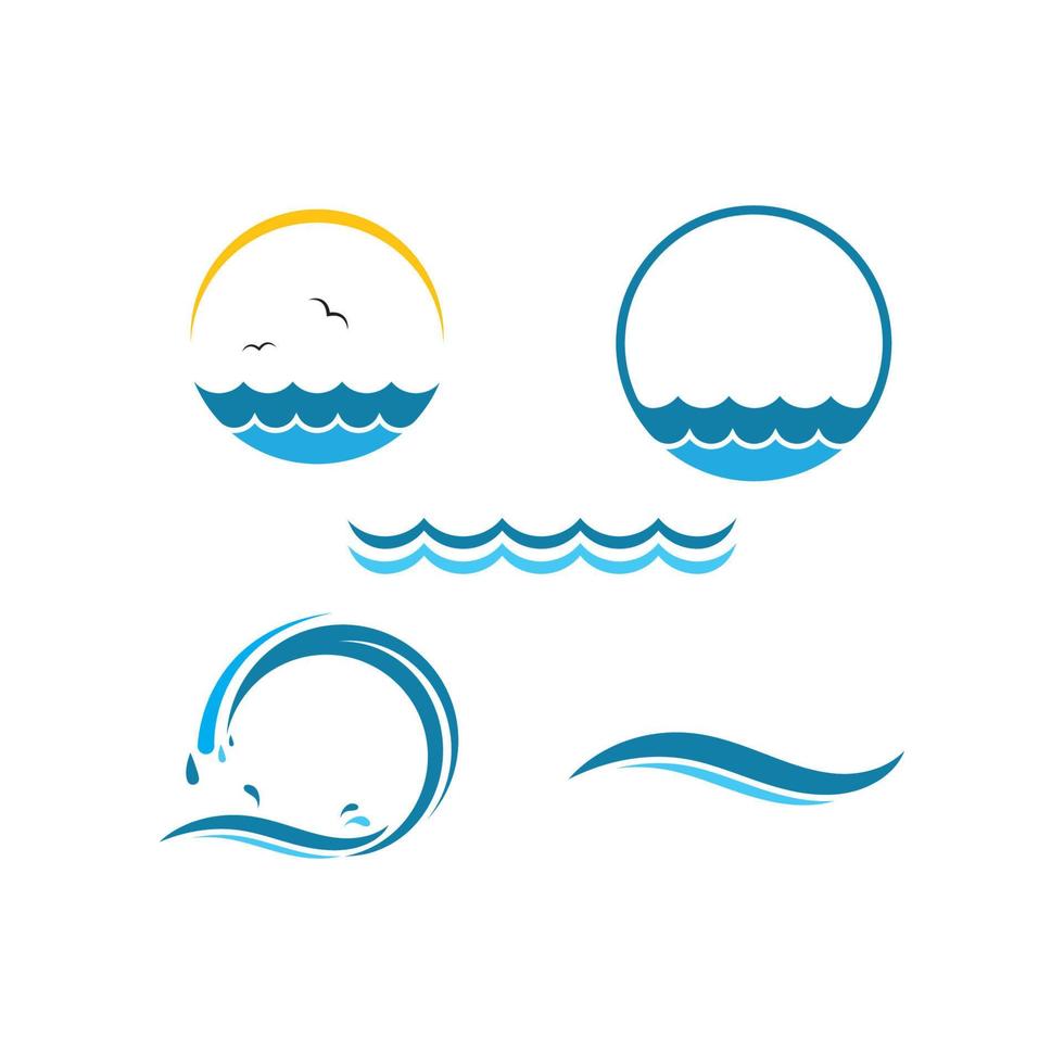 watergolf symbool en pictogram logo sjabloon vector