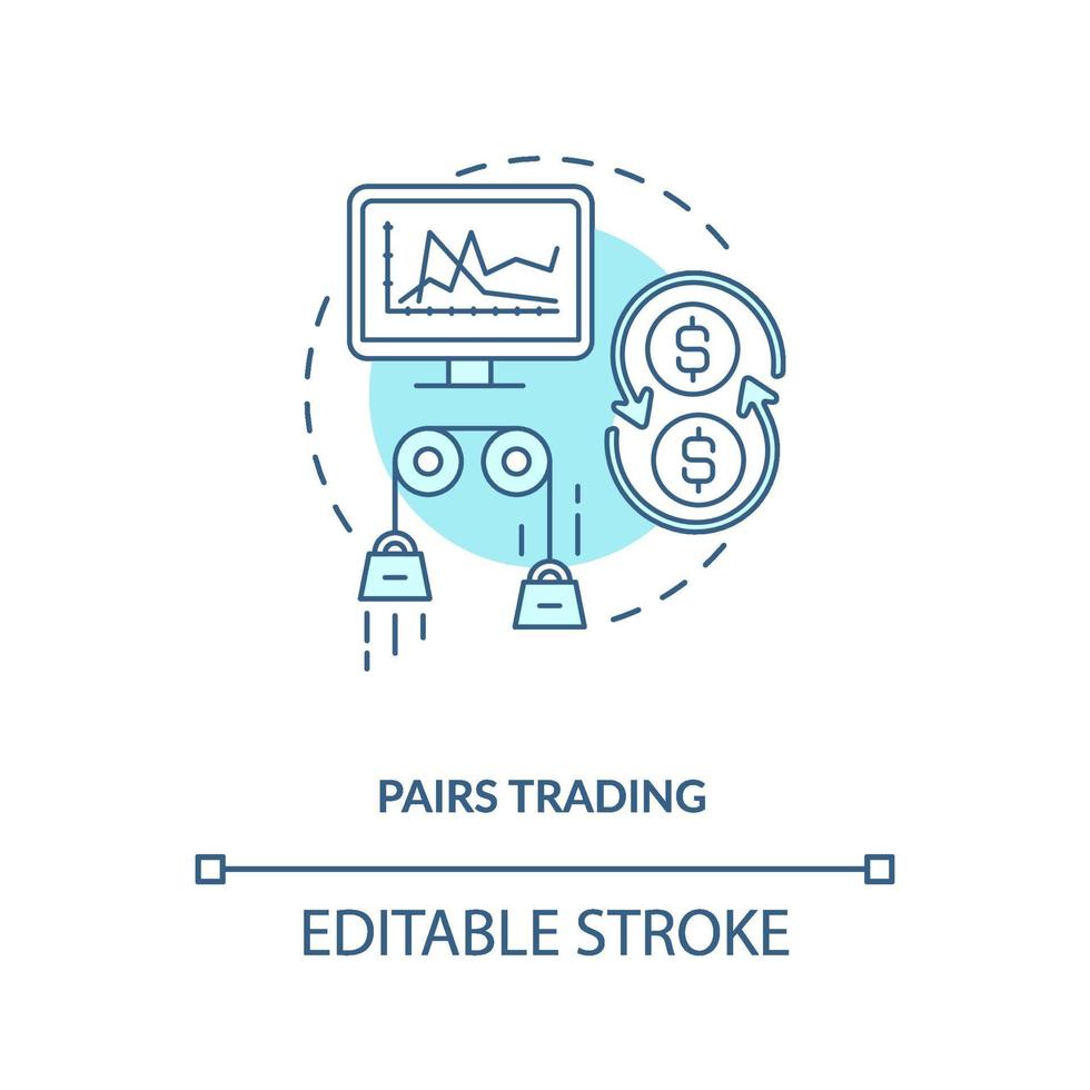 paren trading concept pictogram vector