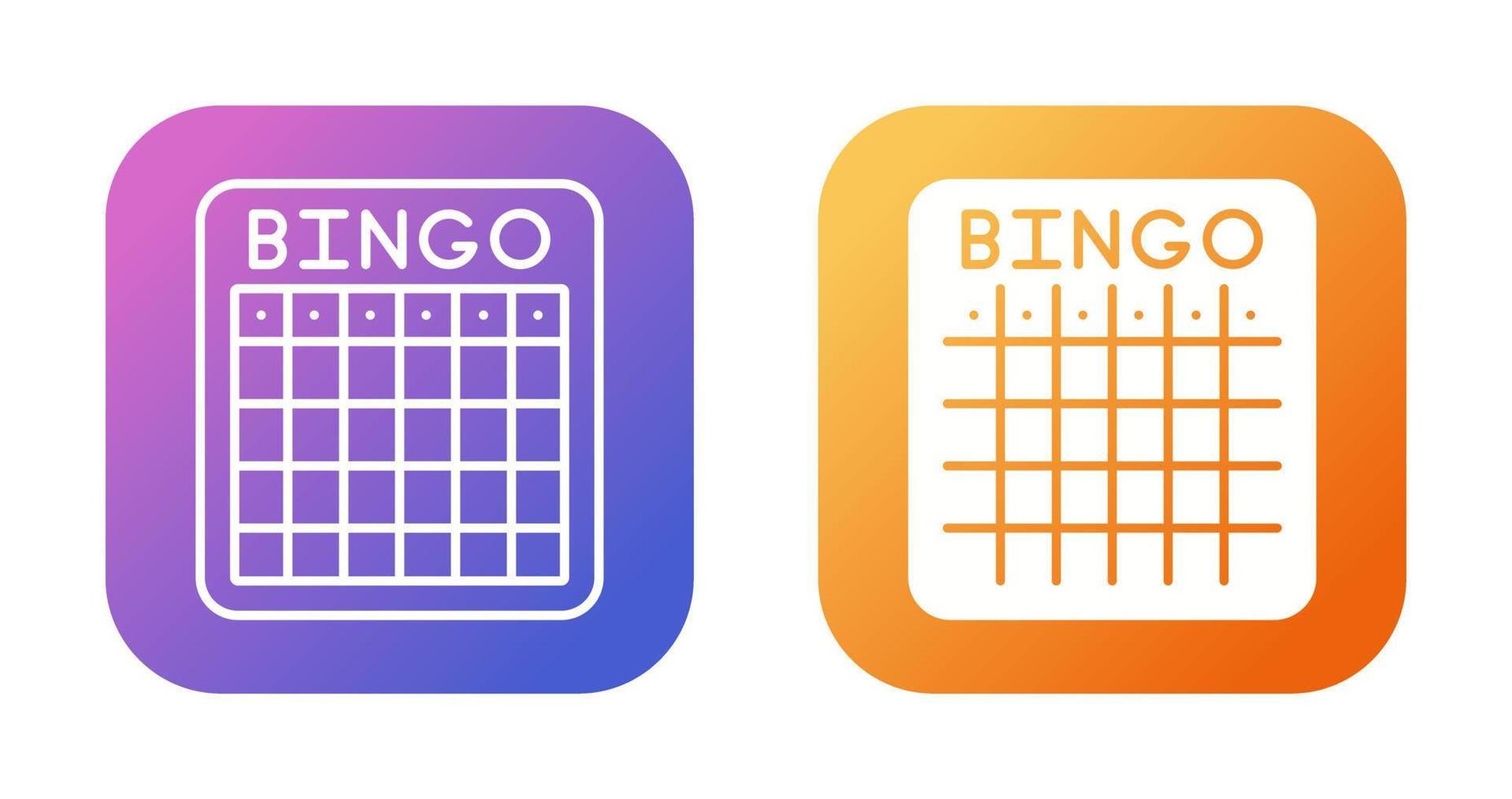 bingo vector icoon