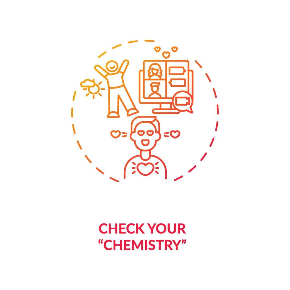 check ypur chemie concept pictogram. vector