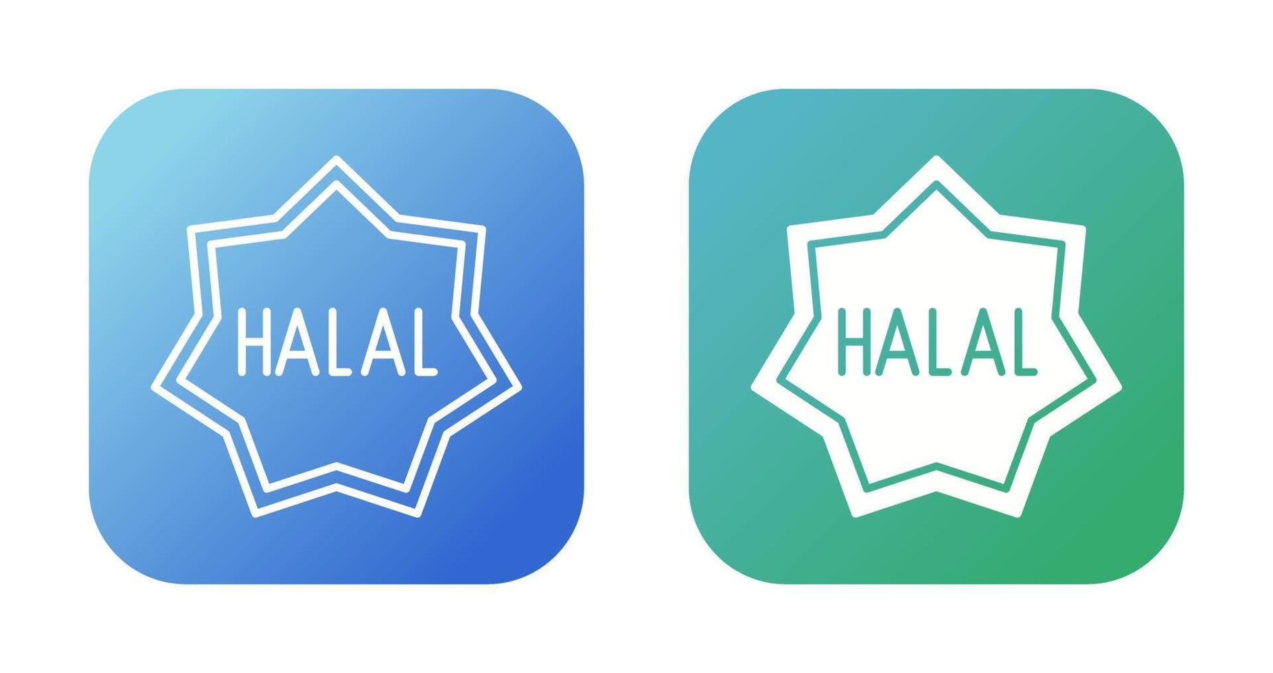 halal vector icoon