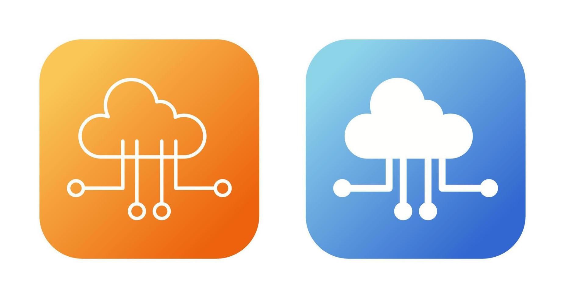 cloud computing vector icon