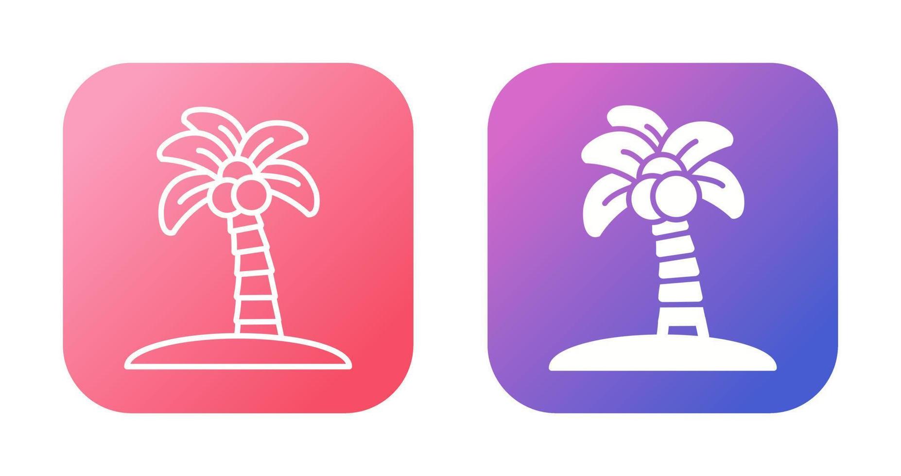 palm boom vector icoon