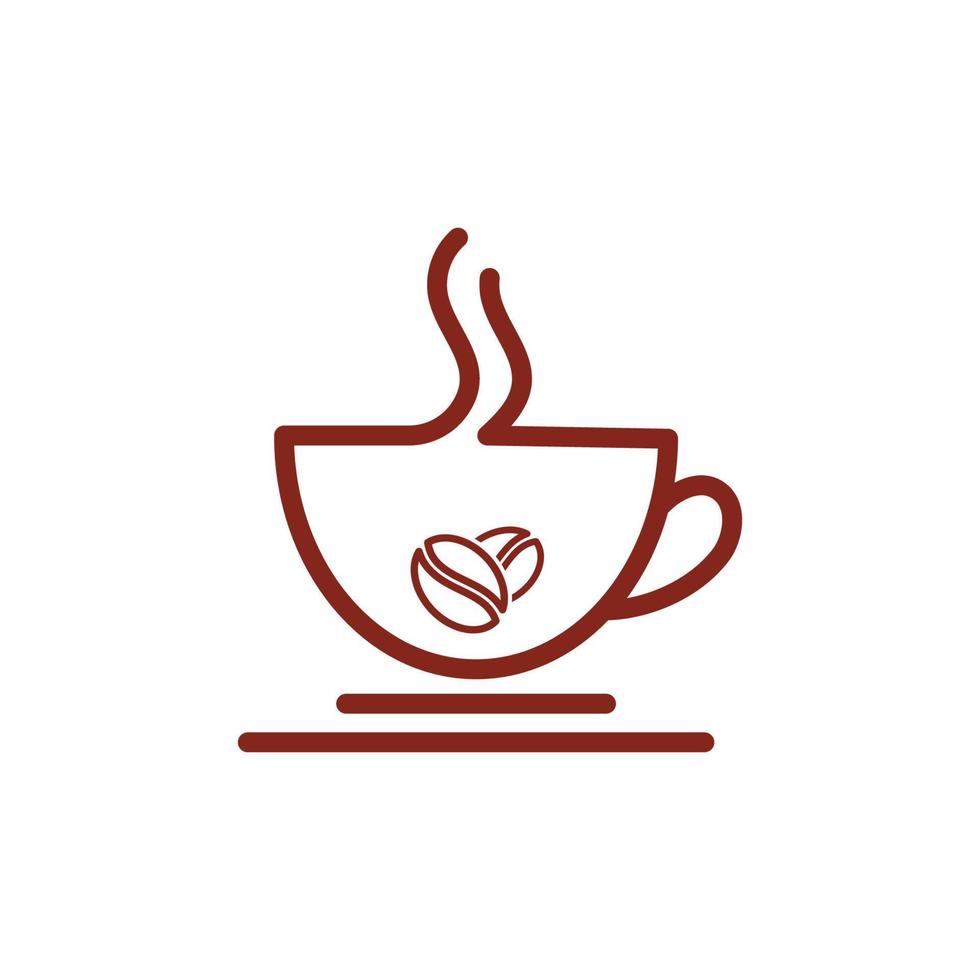 koffiekopje logo sjabloon vector pictogram