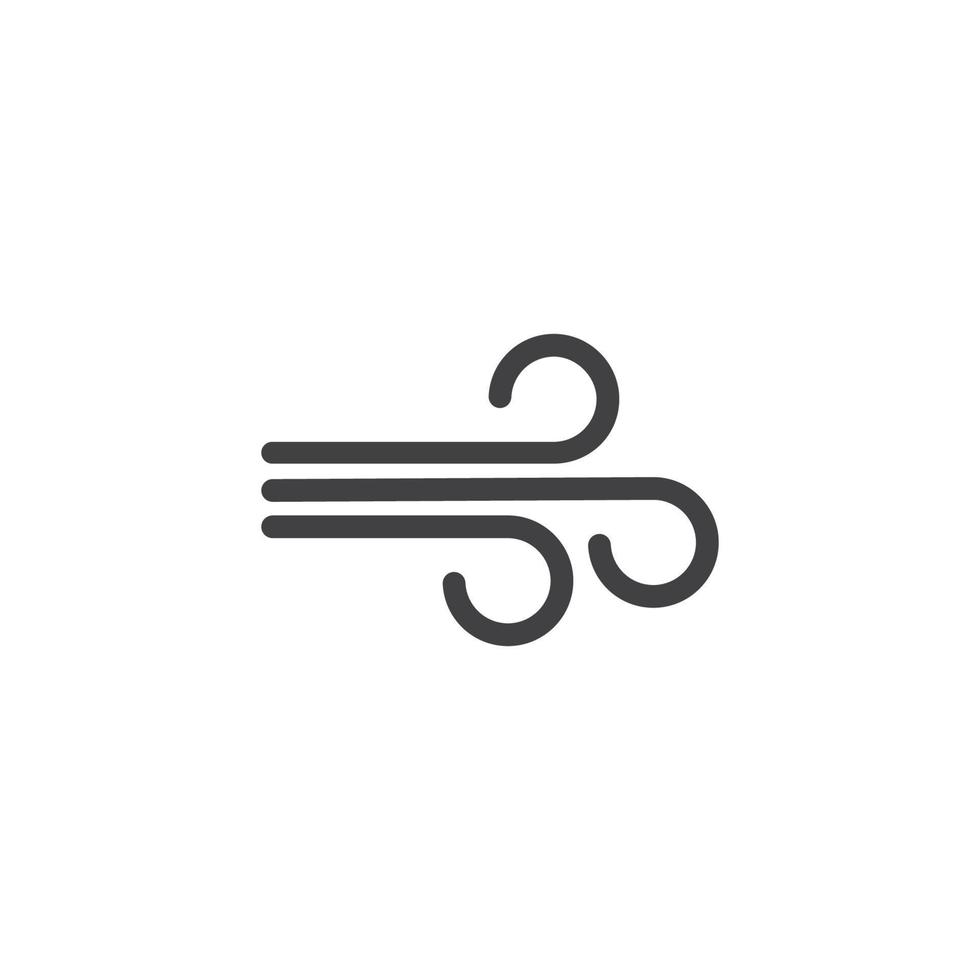 wind icoon logo vector illustratie