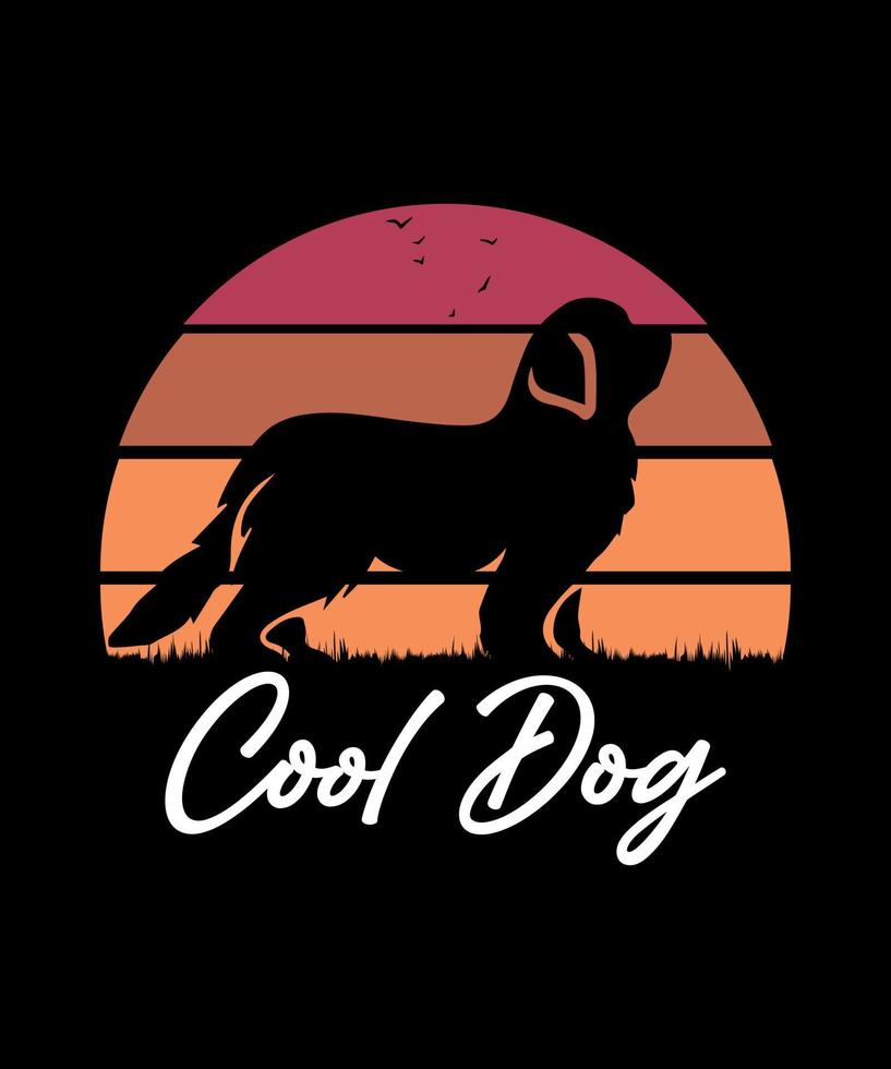 hond illustratie t-shirt ontwerp vector