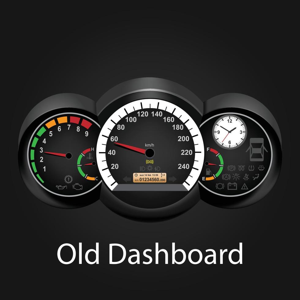 auto scheutje bord vector illustratie eps 10 pro vector. kleurrijk auto dashboard icoon in modern vlak stijl. auto onderdelen en onderhoud vector illustratie
