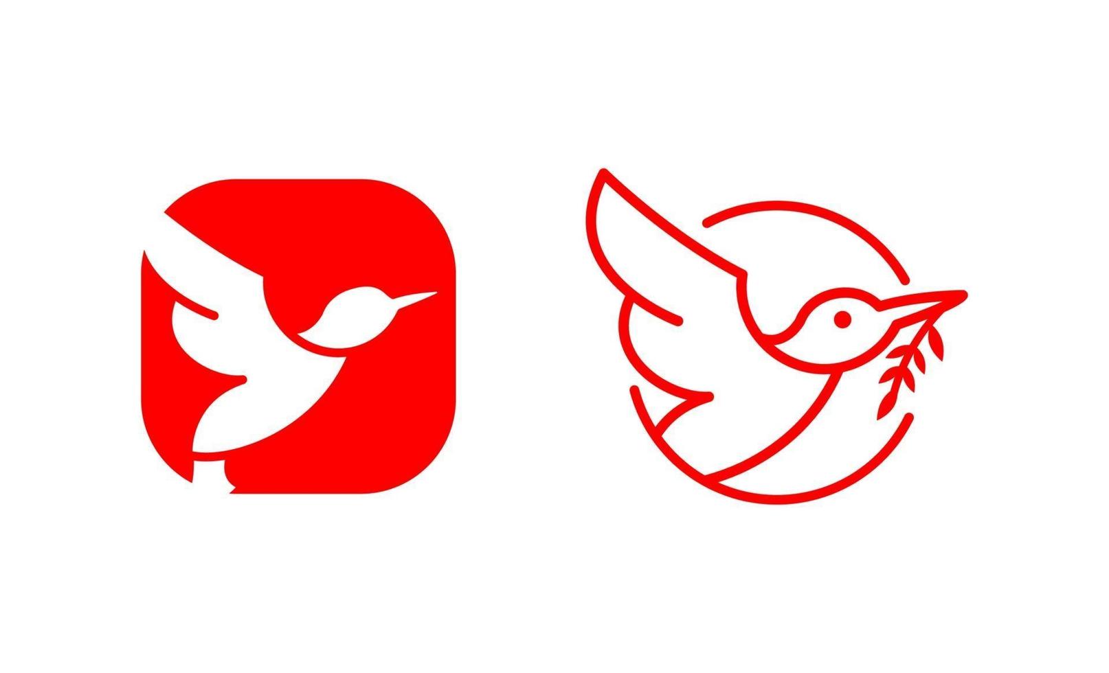 kolibrie creatieve logo ontwerpsjabloon vector