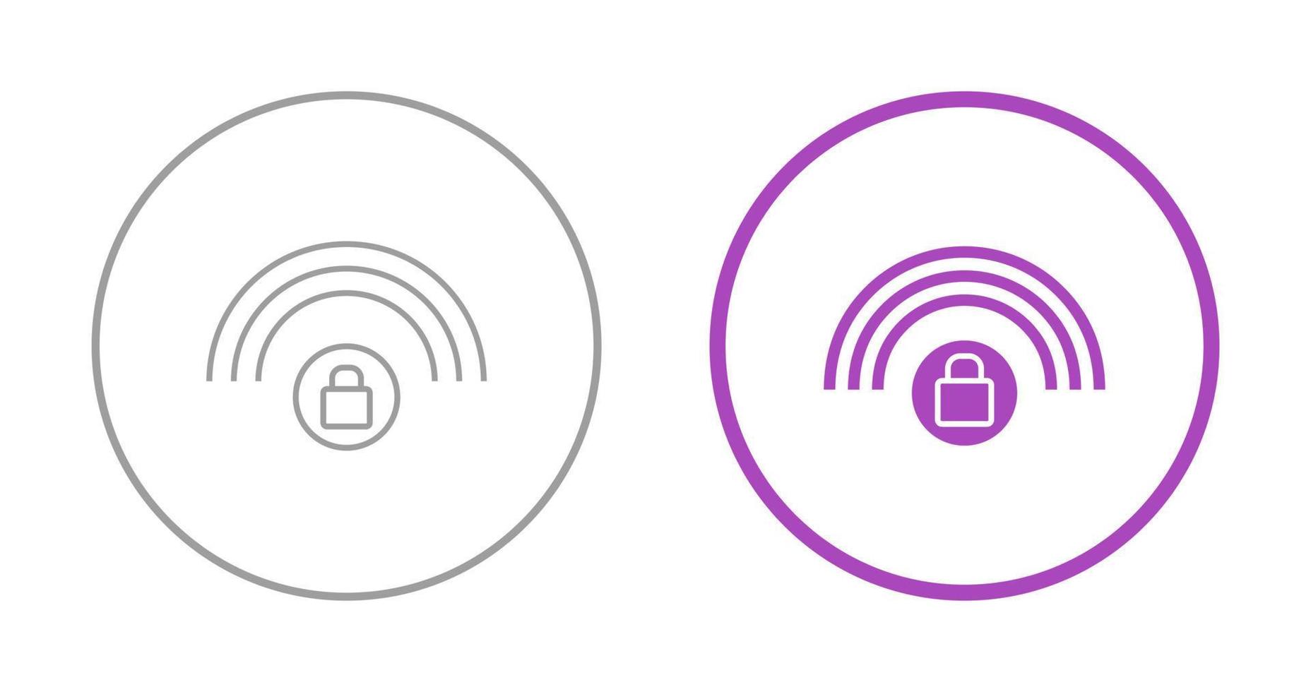 beschermde Wifi vector icoon