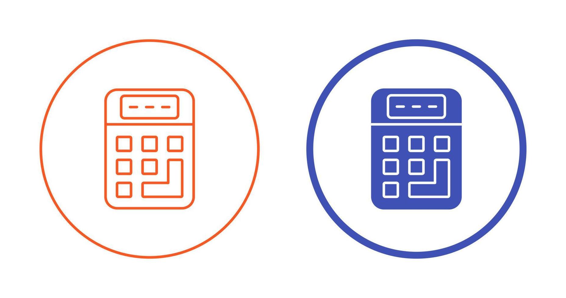 rekenmachine vector pictogram