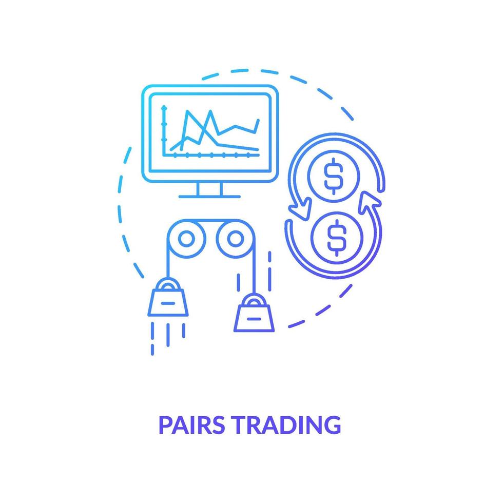 paren trading concept pictogram vector