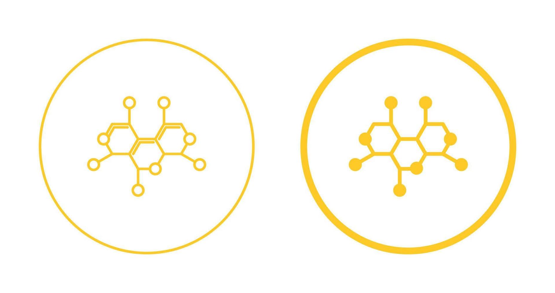 molecuul structuur vector icoon