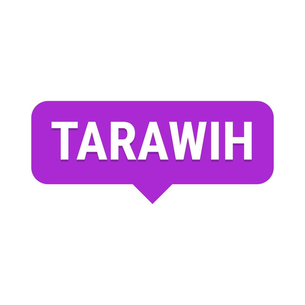 tarawih gids Purper vector uitroepen banier met tips voor een vervulling Ramadan ervaring