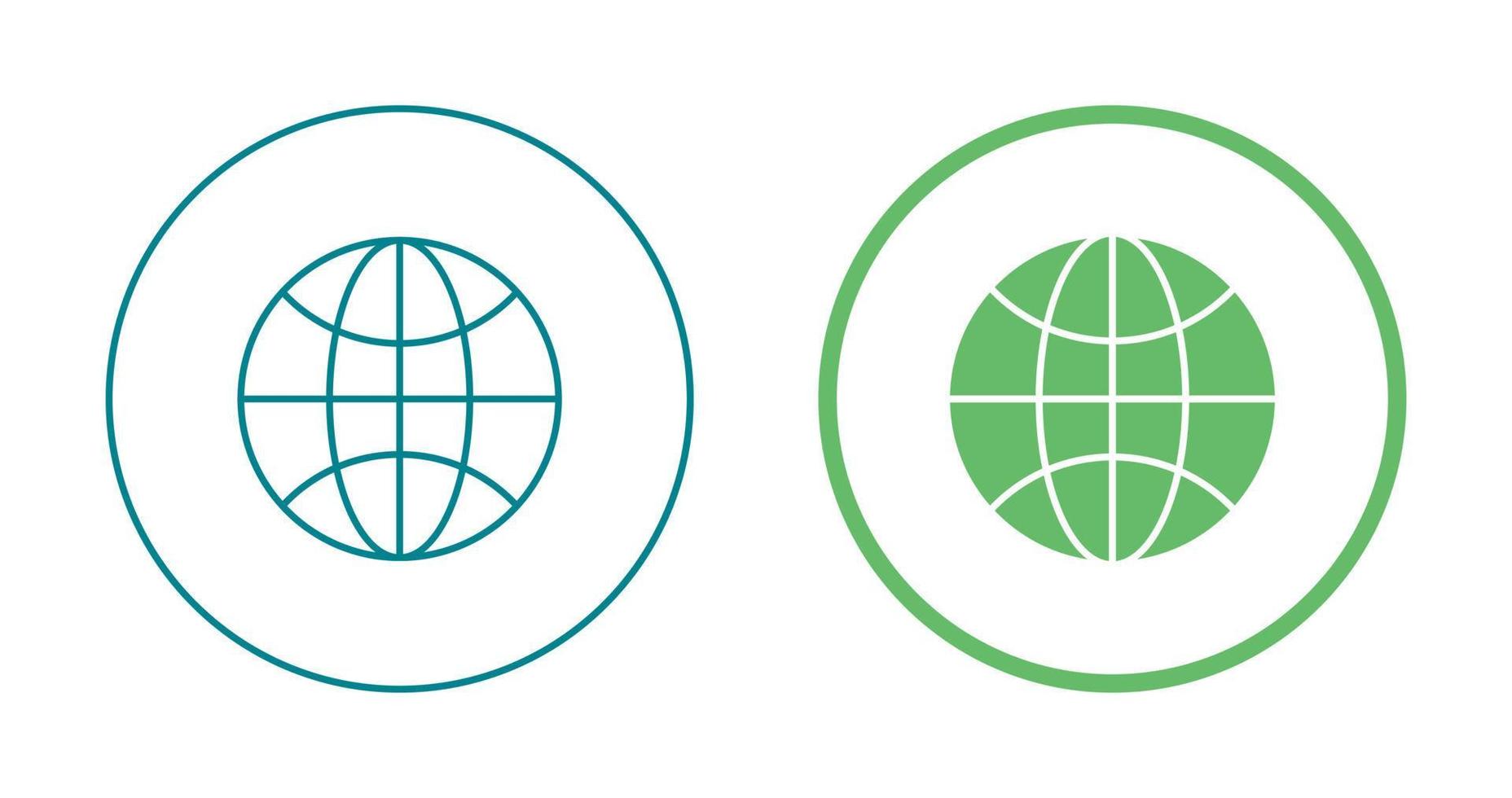 wereldbol vector pictogram